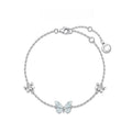 Butterfly Light Blue Dynamic Forest-themed Aurora enamel luminous butterfly jewelry